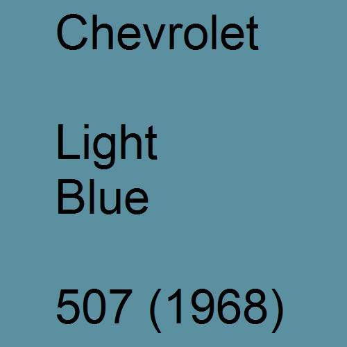 Chevrolet, Light Blue, 507 (1968).